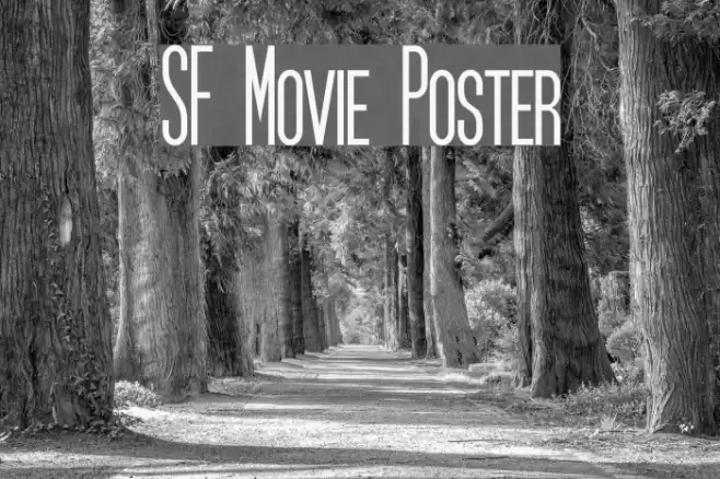 SF Movie Poster Font examples