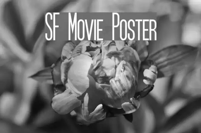 SF Movie Poster Font examples