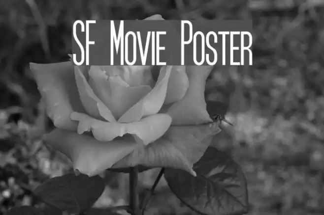 SF Movie Poster Font examples