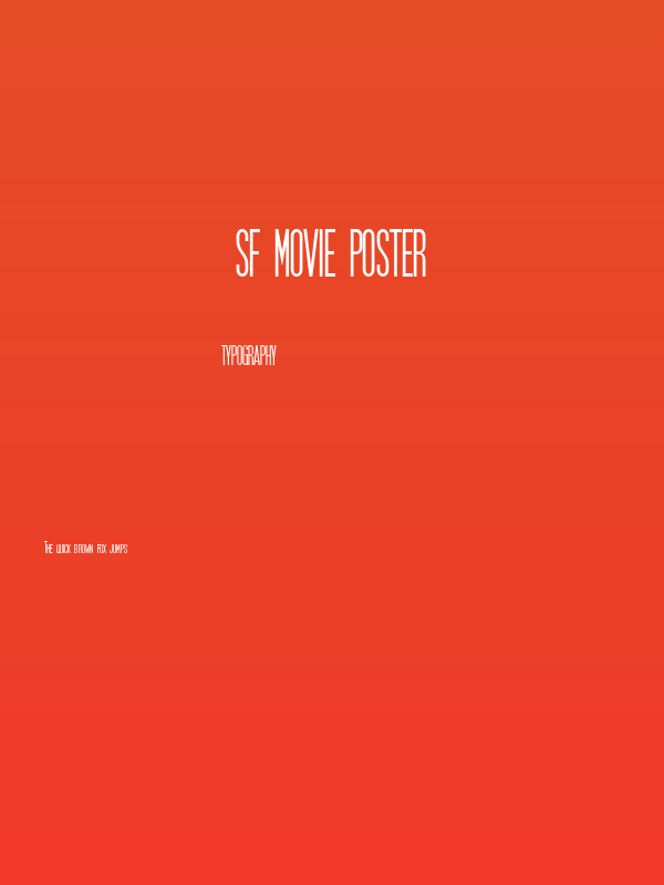 SF Movie Poster Poster