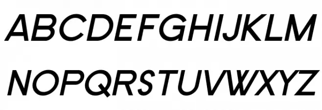 SF New Republic Bold Italic Polices MAJUSCULES