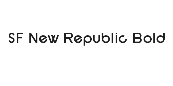 SF New Republic Bold Logo