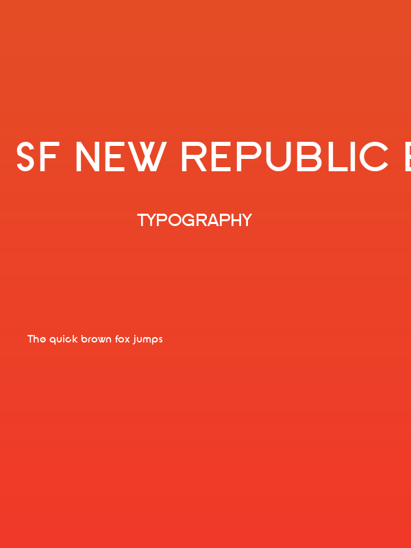 SF New Republic Bold Poster