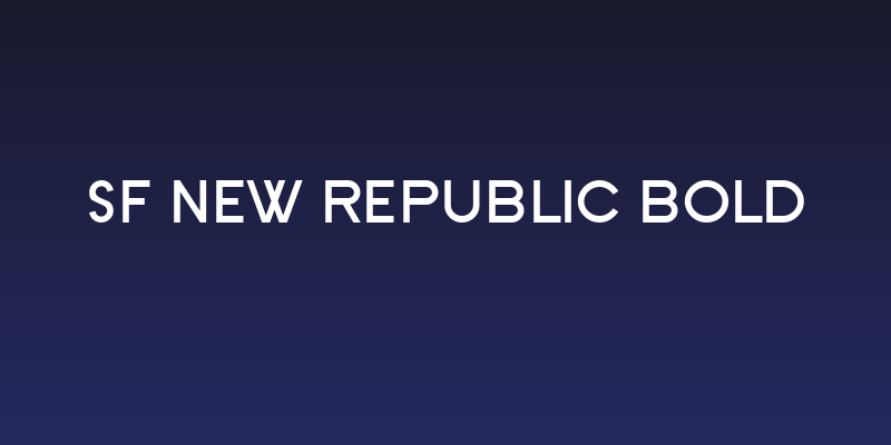 SF New Republic Bold Social Header