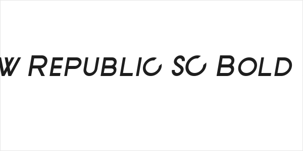 SF New Republic SC Bold Italic Logo