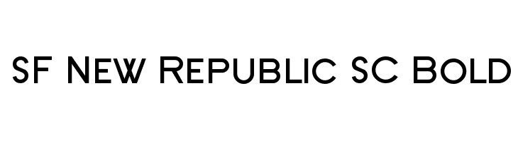 SF New Republic SC Bold Font