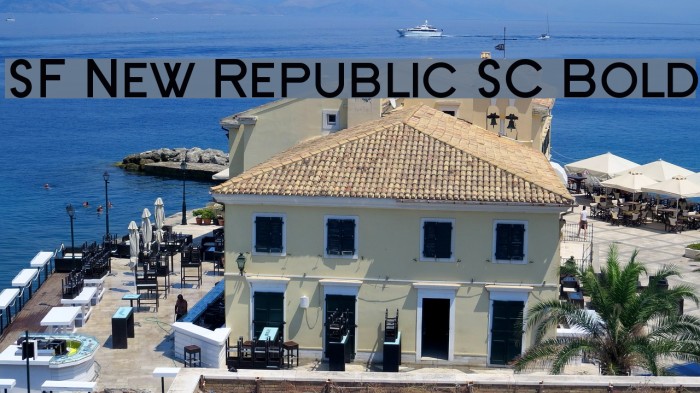 SF New Republic SC Bold Font examples
