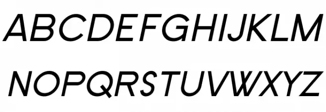 SF New Republic SC Italic Polices MAJUSCULES