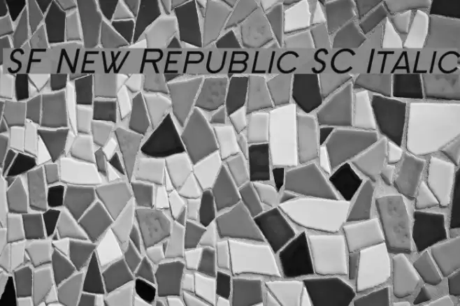 SF New Republic SC Italic Polices examples