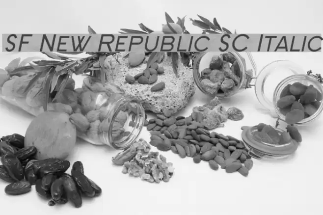 SF New Republic SC Italic Polices examples