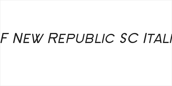 SF New Republic SC Italic Logo