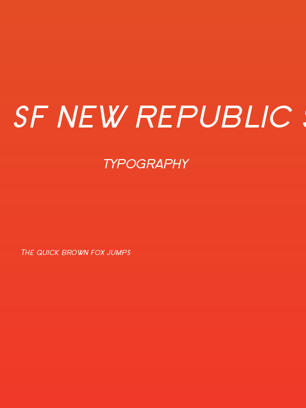 SF New Republic SC Italic Poster