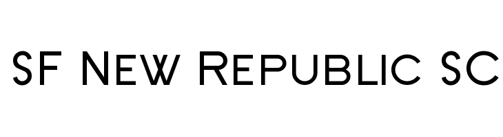 SF New Republic SC Font