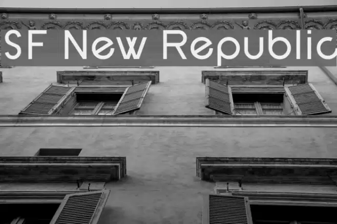 SF New Republic Font examples