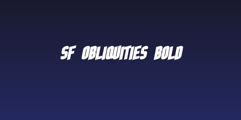 SF Obliquities Bold Social Header