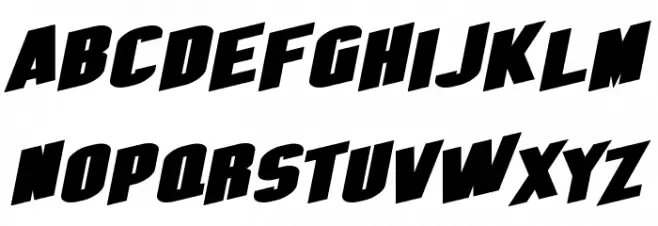 SF Obliquities Extended Bold Fonte MAIÚSCULAS