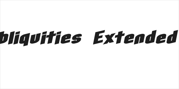 SF Obliquities Extended Bold Logo