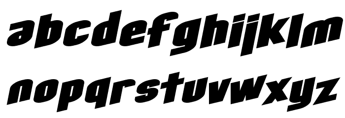 SF Obliquities Extended Bold フォント 小文字
