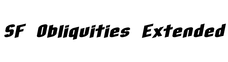 SF Obliquities Extended  フリーフォントのダウンロード
