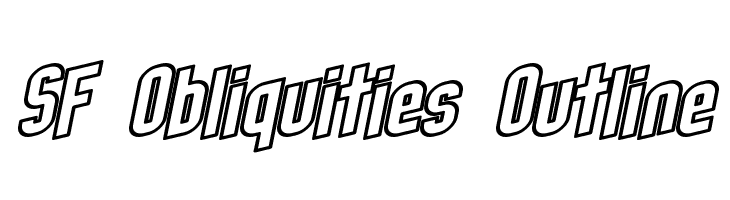 SF Obliquities Outline  Descarca Fonturi Gratis