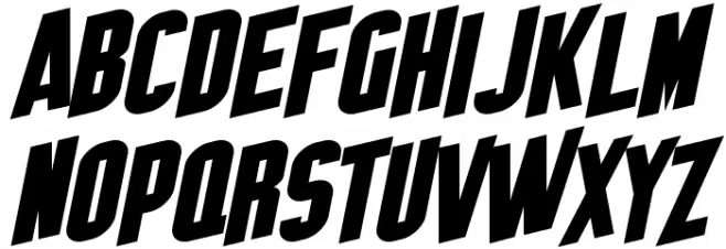 SF Obliquities Polices MAJUSCULES