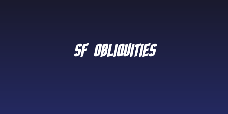 SF Obliquities Social Header