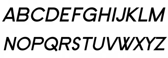 SF Old Republic Bold Italic 字体 大写