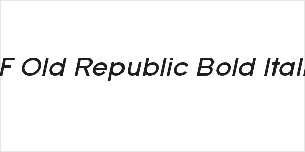 SF Old Republic Bold Italic Logo