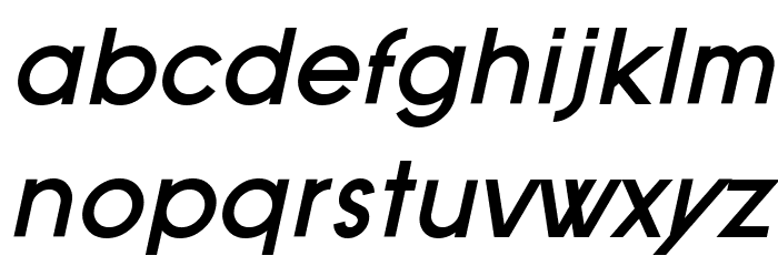 SF Old Republic Bold Italic Font LOWERCASE