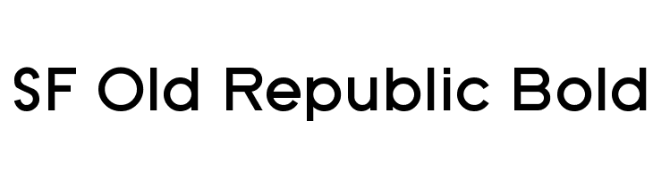 SF Old Republic Bold Font