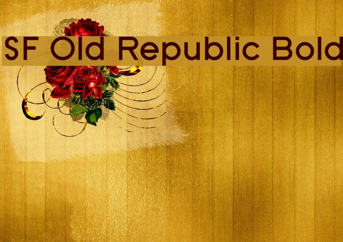 SF Old Republic Bold Font examples
