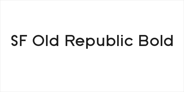 SF Old Republic Bold Logo