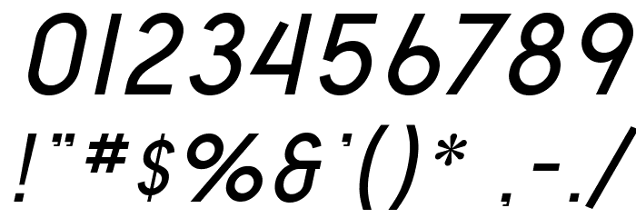 SF Old Republic Italic Font OTHER CHARS