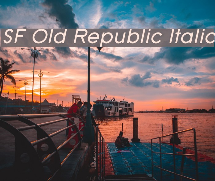 SF Old Republic Italic Font examples