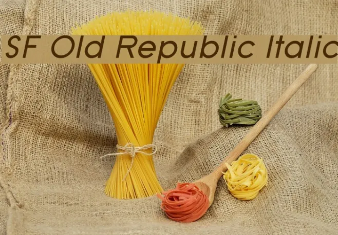 SF Old Republic Italic Example 2