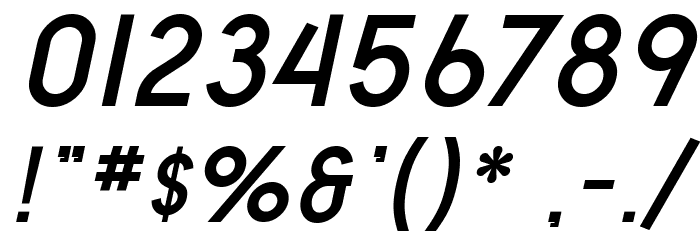SF Old Republic SC Bold Italic Font OTHER CHARS