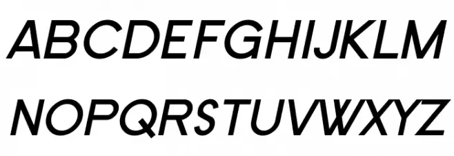 SF Old Republic SC Bold Italic Fuentes MAYÚSCULAS