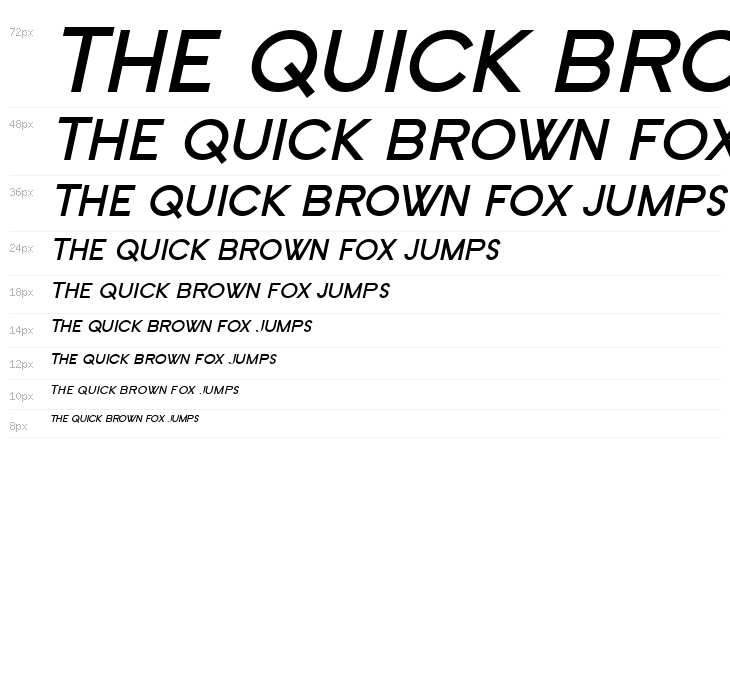 SF Old Republic SC Bold Italic Waterfall