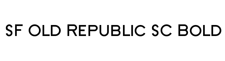 SF Old Republic SC Bold Font