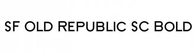 SF Old Republic SC Bold  font caratteri gratis