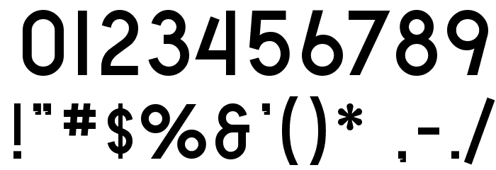 SF Old Republic SC Bold Font OTHER CHARS