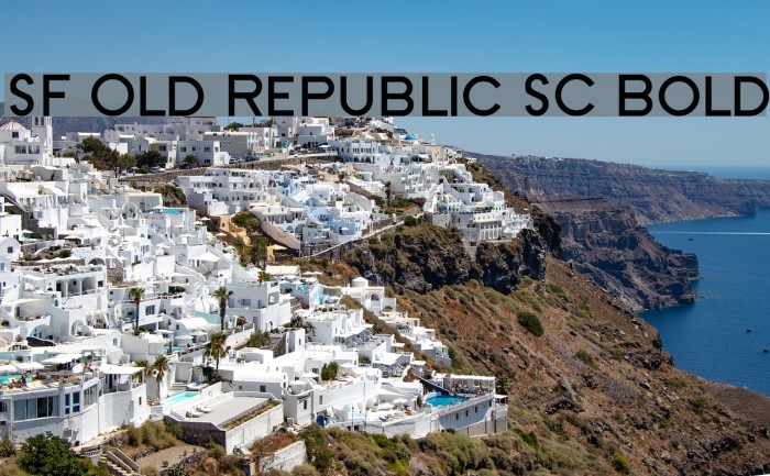 SF Old Republic SC Bold Font examples