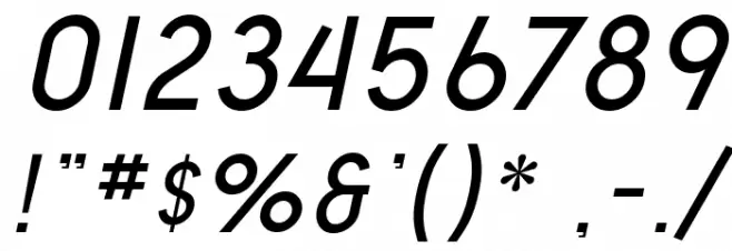 SF Old Republic SC Italic Schriftart Anderer Schreiben