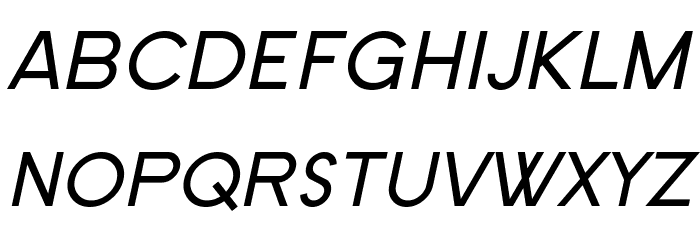SF Old Republic SC Italic Font LOWERCASE