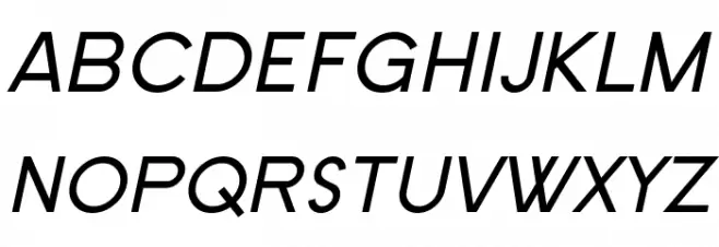 SF Old Republic SC Italic 字体 小写
