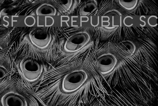 SF Old Republic SC Font examples