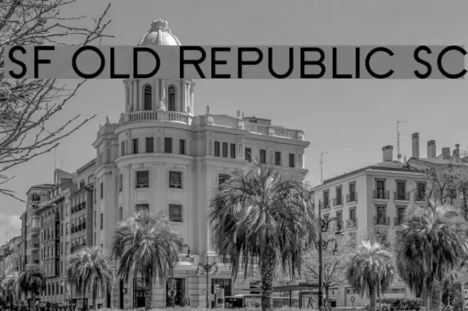 SF Old Republic SC Font examples