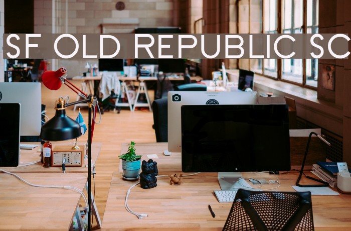 SF Old Republic SC Font examples