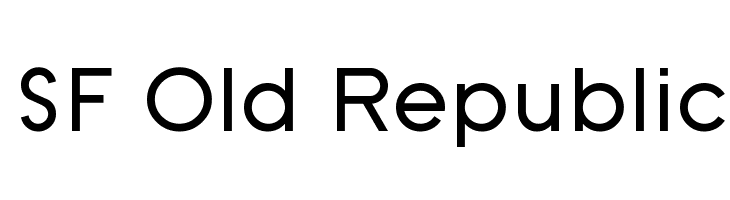 SF Old Republic Font