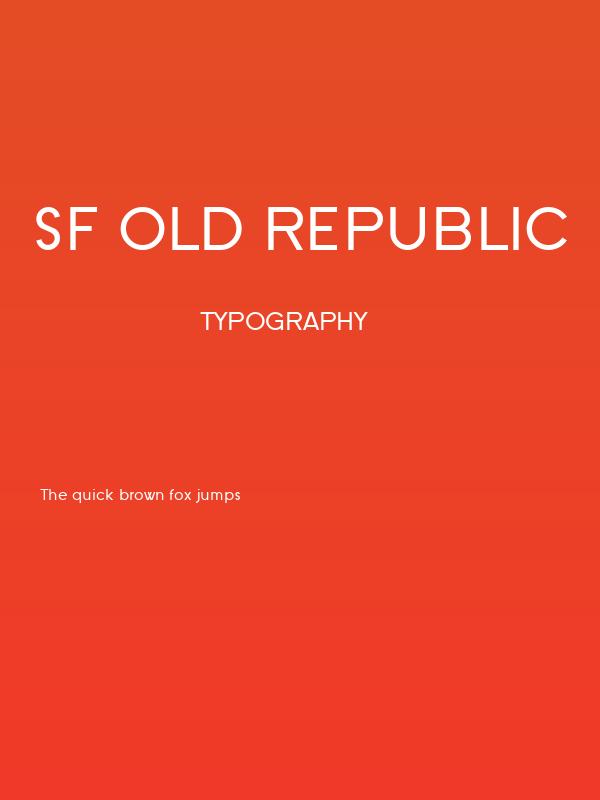 SF Old Republic Poster